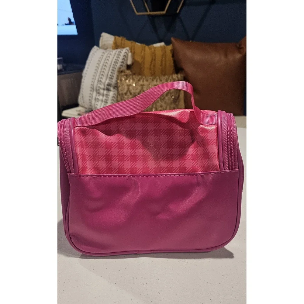 MINISO My Melody Travel Toiletry Bag‎ Hanging Organizer Pink Double Zip w/ Hook
